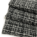Tissu en tweed fantaisie en poly laine pour manteau